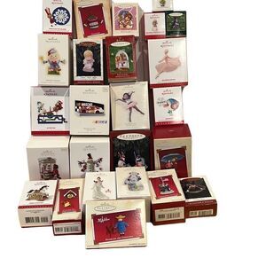 Lot of 27 Hallmark Christmas Ornaments New Madeleine & Humpty Dumpty Rare & More